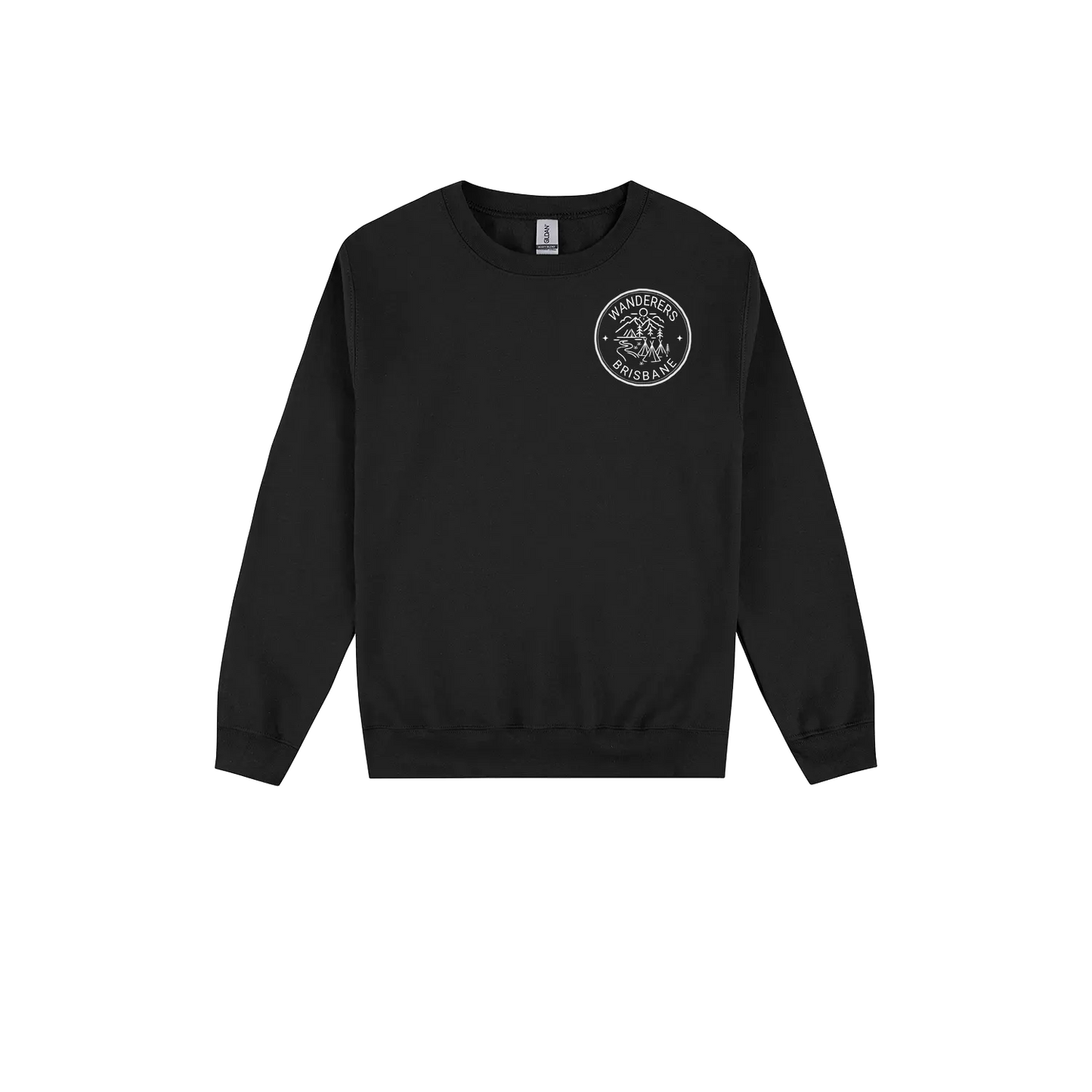 Black front flat lay