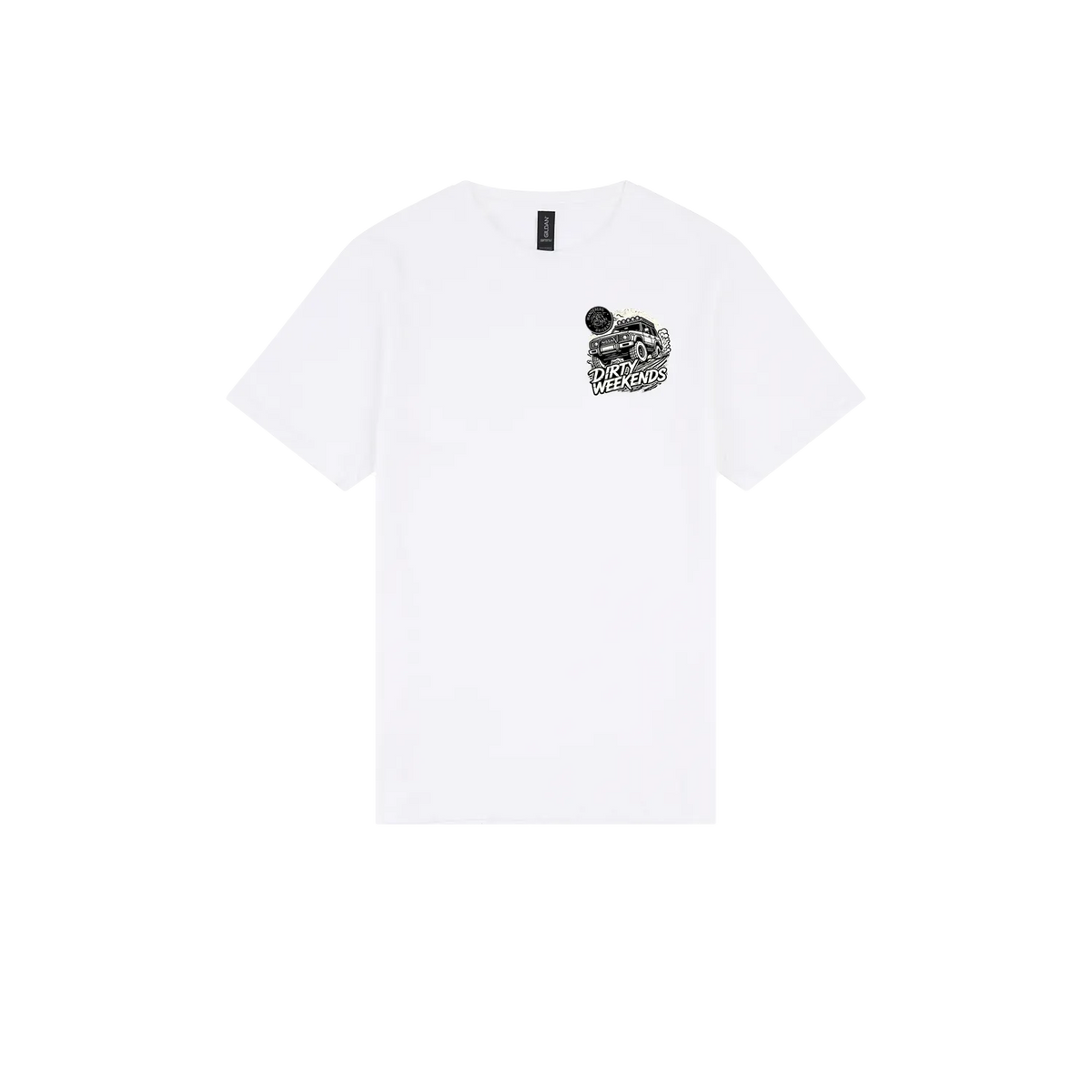 White front flat lay
