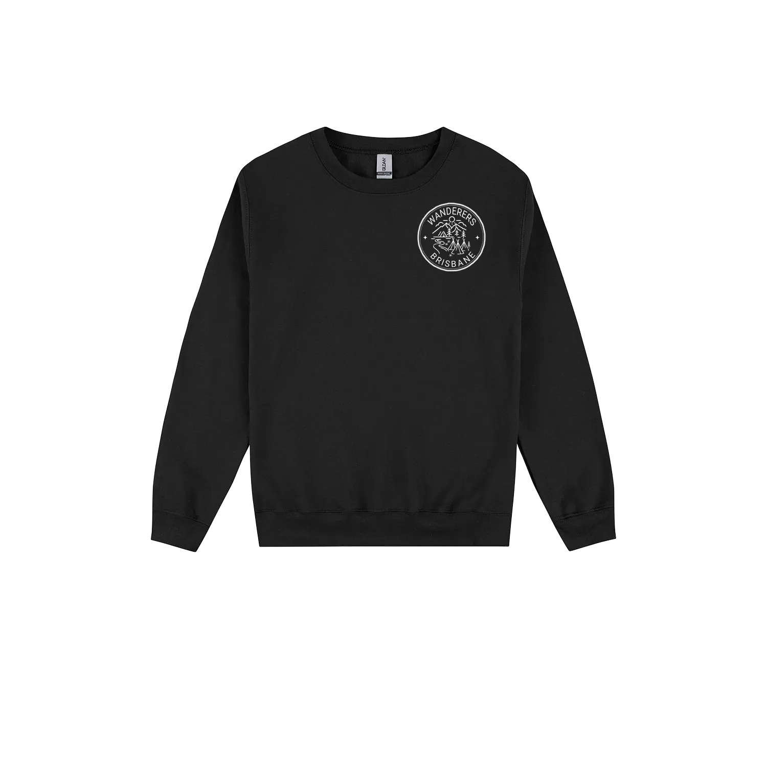 Black front flat lay