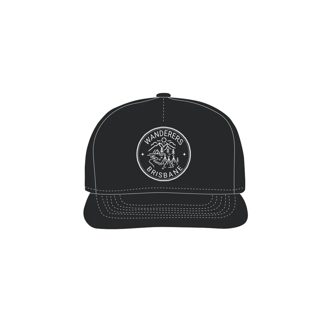 Black front flat lay