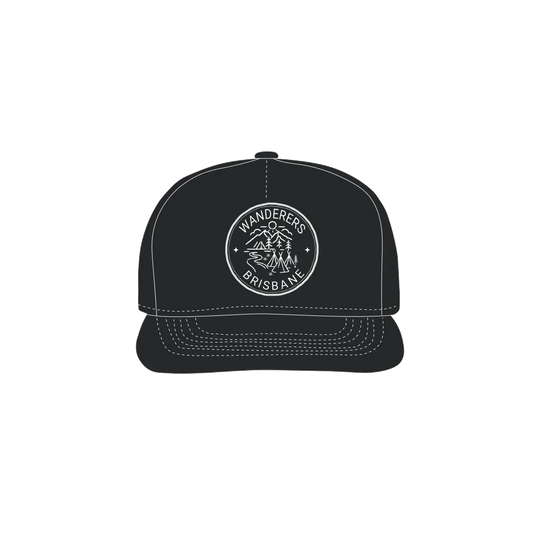 Black front flat lay