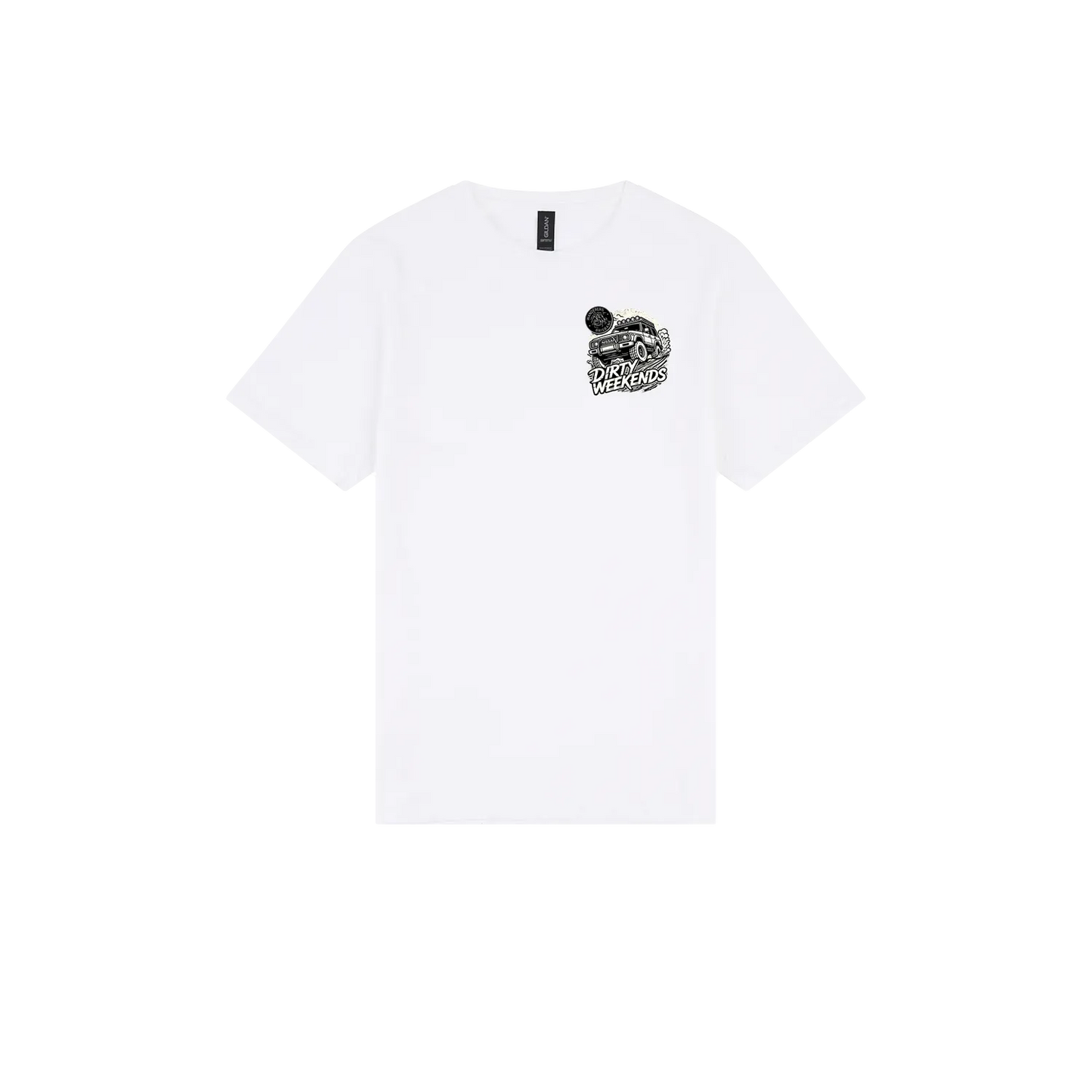 White front flat lay